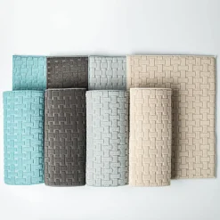 KSP Luxedry 'Interlock' Microfiber Dish Drying Mat - Set/2 (Blue)