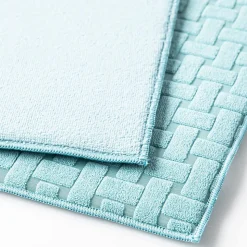 KSP Luxedry 'Interlock' Microfiber Dish Drying Mat - Set/2 (Blue)