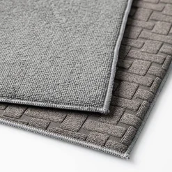 KSP Luxedry 'Interlock' Microfiber Dish Drying Mat - Set/2 (Charcoal)