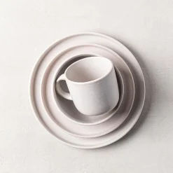 KSP Madison Stoneware Dinnerware - Set of 16 (Off White)