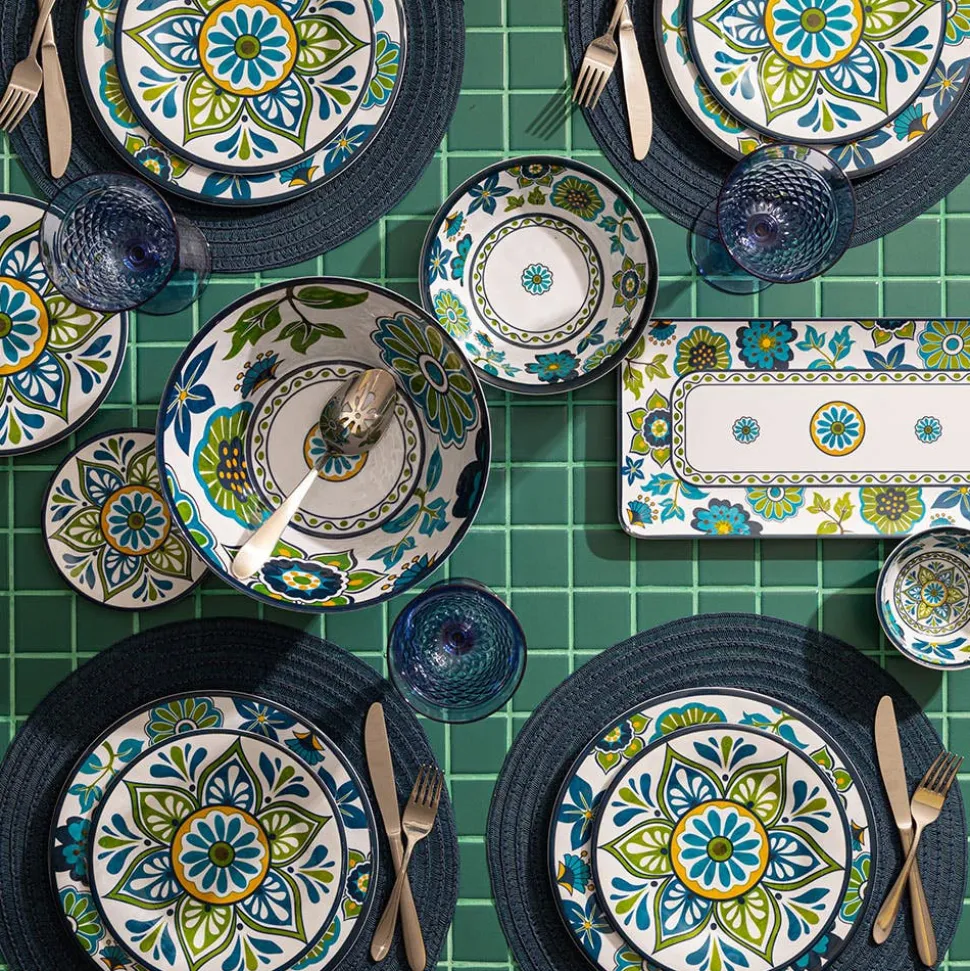 KSP Madrid Patioware Bowl (Blue/Green)