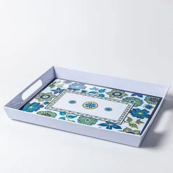 KSP Madrid Patioware Serve Tray Rectangle (Blue/Green)