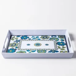 KSP Madrid Patioware Serve Tray Rectangle (Blue/Green)