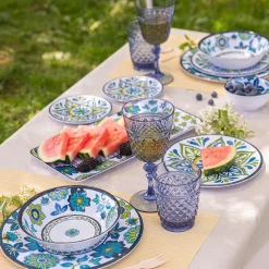 KSP Madrid Patioware Serve Tray Rectangle (Blue/Green)