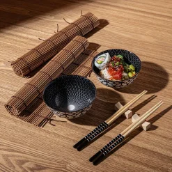 KSP Maki Sushi Set with Bowls - Set of 8
