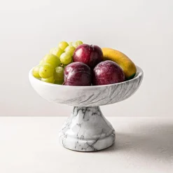 KSP Marbelle Marble Footed Fruit Bowl (7.9
