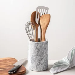 KSP Marbelle Marble Utensil Holder (White)