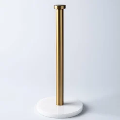 KSP Marbelle Upright Paper Towel Holder (Marble/Gold)