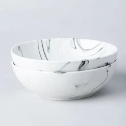 KSP Marble Porcelain Bowl (White/Grey)
