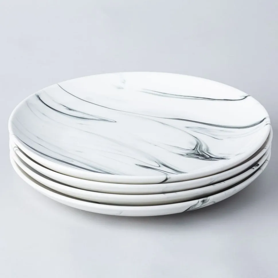 KSP Marble Porcelain Dinner Plate (White/Grey)