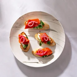 KSP Marble Porcelain Dinner Plate (White/Grey)
