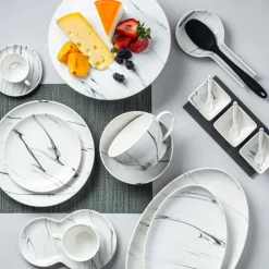 KSP Marble Porcelain Mug (White/Grey)