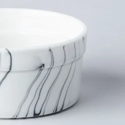 KSP Marble Porcelain Ramekin - Set of 4 (White/Grey)