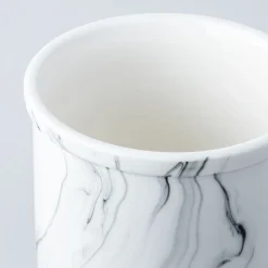 KSP Marble Porcelain Utensil Jar Jumbo (White/Grey) 17 cm dia. x 18 cm