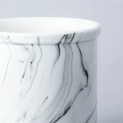 KSP Marble Porcelain Utensil Jar Jumbo (White/Grey) 17 cm dia. x 18 cm