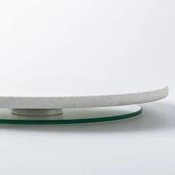 KSP Marble Turntable 30cm Dia. x 2.5cm (White/Grey)