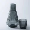 KSP Maya Bedside Water Carafe with Glass (Smoke)