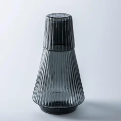 KSP Maya Bedside Water Carafe with Glass (Smoke)