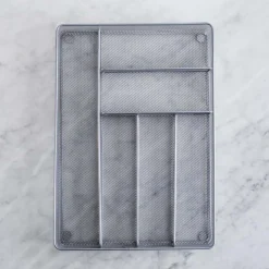 KSP Mesh Cutlery Tray - Large (Silver) 40.5 x 28 x 5 cm