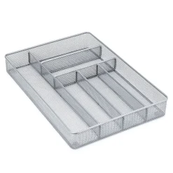 KSP Mesh Cutlery Tray - Large (Silver) 40.5 x 28 x 5 cm