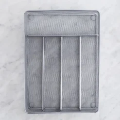 KSP Mesh Cutlery Tray - Small (Silver) 32 x 23.5 x 5 cm