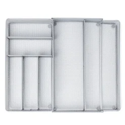 KSP Mesh Expandable Cutlery Tray (Silver) 28/47 x 40.5 x 5 cm