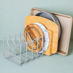 KSP Mesh Pan-Lid Organizer (Silver) 34 x 16.5 x 13 cm