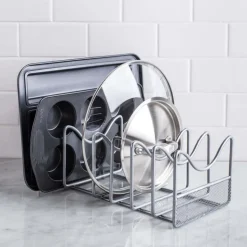 KSP Mesh Pan-Lid Organizer (Silver) 34 x 16.5 x 13 cm