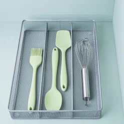 KSP Mesh Utensil Tray (Silver) 40 x 27.5 x 5 cm