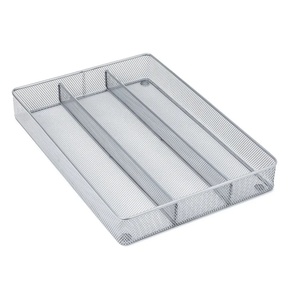 KSP Mesh Utensil Tray (Silver) 40 x 27.5 x 5 cm