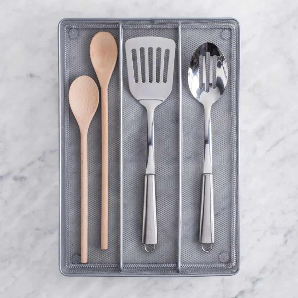 KSP Mesh Utensil Tray (Silver) 40 x 27.5 x 5 cm