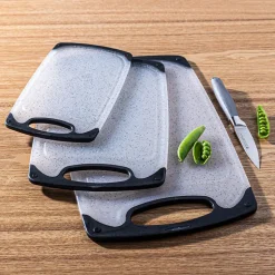 KSP Metro Anti-Skid Granite Poly Cutting Board - Set of 3
