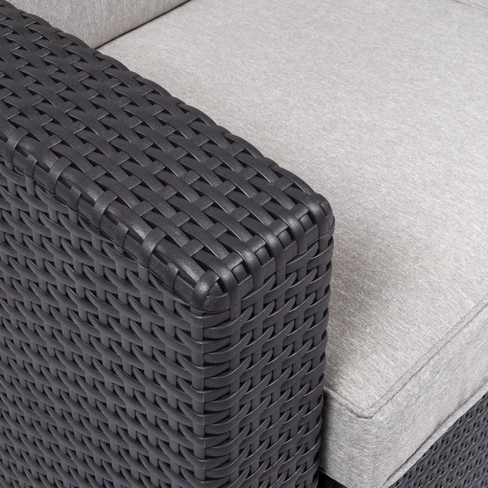 KSP Miami Chair with Cushion (Brown/Grey)
