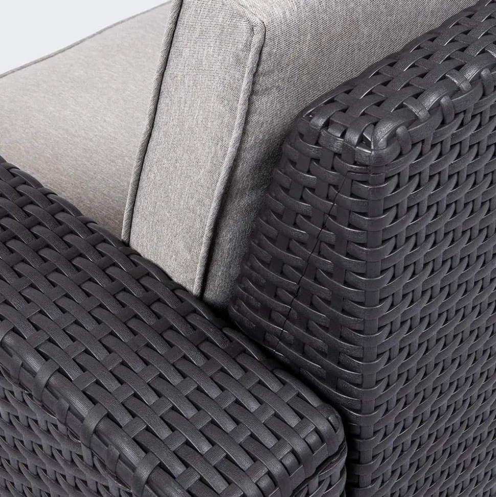 KSP Miami Chair with Cushion (Brown/Grey)
