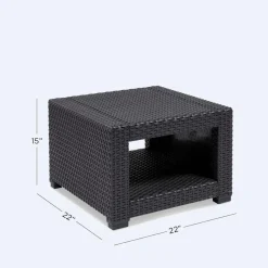 KSP Miami Square Table (Brown/Grey)