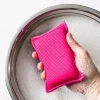 KSP Mighty Sponge Non-Scratch Cleaning Scrubby (Magenta)