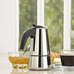 KSP Milan Stovetop Espresso Maker (Stainless Steel)