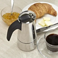 KSP Milan Stovetop Espresso Maker (Stainless Steel)