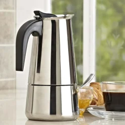 KSP Milan Stovetop Espresso Maker (Stainless Steel)
