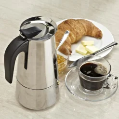 KSP Milan Stovetop Espresso Maker (Stainless Steel)