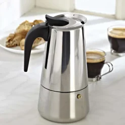 KSP Milan Stovetop Espresso Maker (Stainless Steel)
