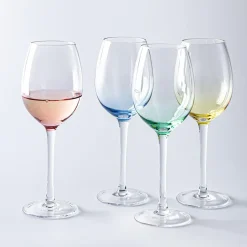 KSP Mingle Rainbow White Wine Glass - Set of 4 (10.6oz.)