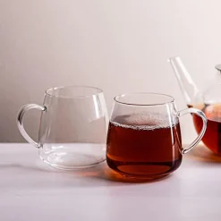 KSP Monza Borosilicate Glass Mug - Set of 2 (Clear) 480ml