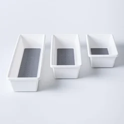 KSP Neat + Tidy Drawer Organizer Bin Narrow - Set of 3