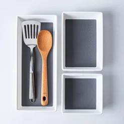 KSP Neat + Tidy Drawer Organizer Bin Wide - Set of 3