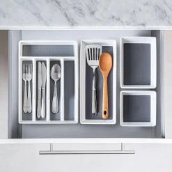 KSP Neat + Tidy Drawer Organizer Bin Wide - Set of 3