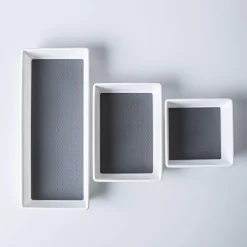 KSP Neat + Tidy Drawer Organizer Bin Wide - Set of 3