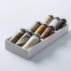 KSP Neat + Tidy Drawer Spice Bottle Organizer (15.3x5.9x1.9")