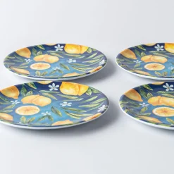 KSP Nibble 'Capri' Melamine Tidbit Plate - Set of 4