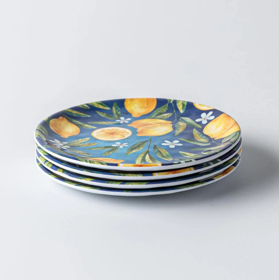 KSP Nibble 'Capri' Melamine Tidbit Plate - Set of 4